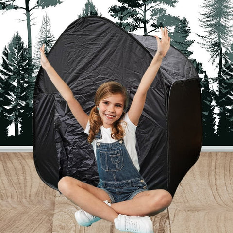 Black Projector Sensory Pop UP Dark Den Tent-AllSensory, Black-Out Dens, Chill Out Area, Helps With, Meltdown Management, Mindfulness, PSHE, Sensory Dens, Sensory Seeking, Stock, Stress Relief-Learning SPACE