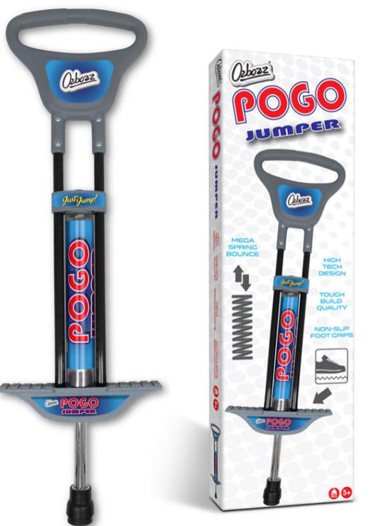 Black and Silver Pogo Stick 89cm - Chunky & Easy to use, Learning SPACE