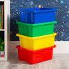 Blue 16L Plastic Storage Box with Lid!-Stock,Storage,Storage Bins & Baskets,Wellbeing Furniture-Learning SPACE