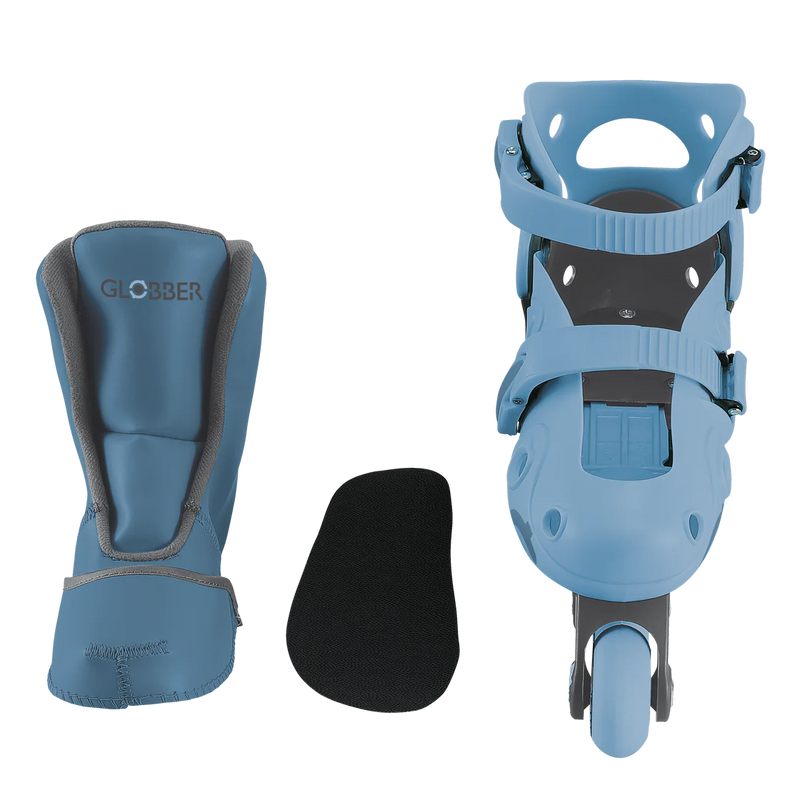 Blue Globber Learning Roller Skates 2 in 1 (Size EU 30-33), Learning SPACE