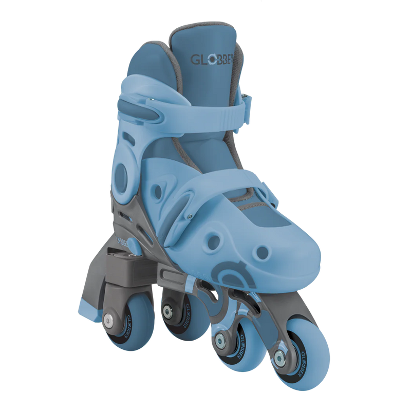 Blue Globber Learning Roller Skates 2 in 1 (Size EU 30-33), Learning SPACE