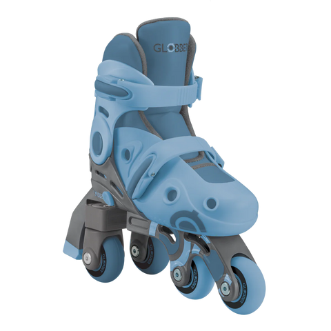 Blue Globber Learning Roller Skates 2 in 1 (Size EU 30-33), Learning SPACE
