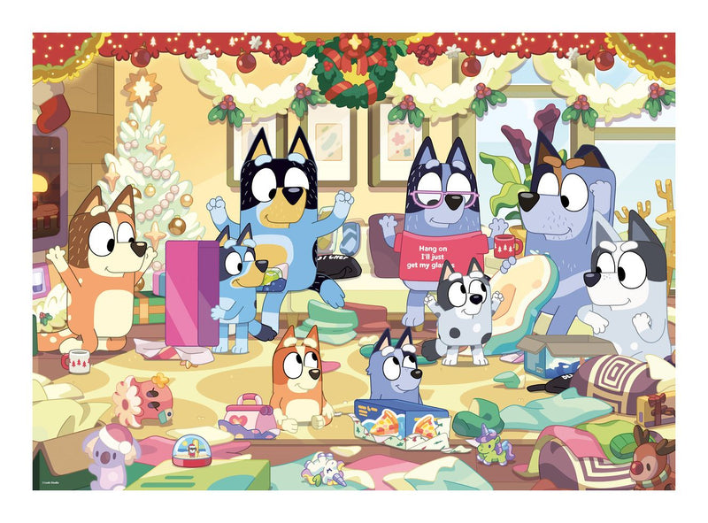 Bluey Christmas 24 Piece Giant Floor Puzzle, Learning SPACE