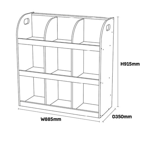 Book Display and Storage Unit-Bookcases,Calmer Classrooms,Classroom Displays,Early Years Books & Posters,Helps With,Reading Area,Storage,Wellbeing Furniture-Learning SPACE
