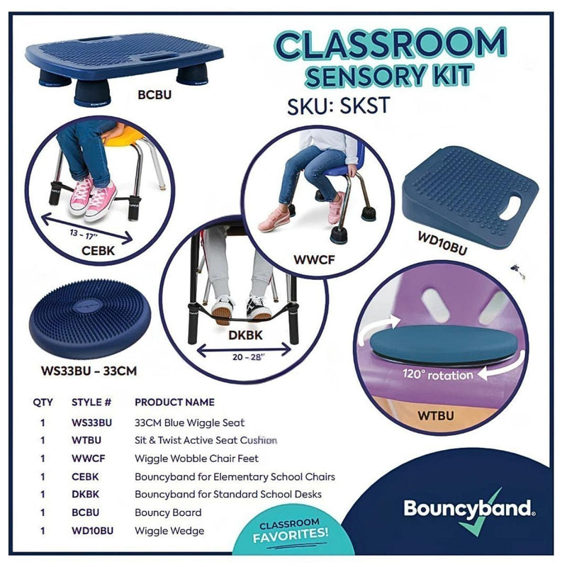 Bouncyband Classroom Sensory Pack, Learning SPACE