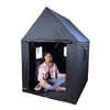 Bouncyband Indoor Framed Sensory Den House Shaped-Black-Out Dens, Nooks dens & Reading Areas, Play Dens, Playlearn, Reading Den, Sensory Dens, Wellbeing Furniture-SDMDBK-Learning SPACE