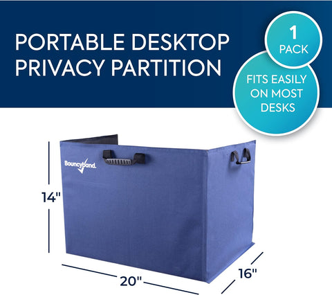 Bouncyband Portable Study Privacy Partition-ADD/ADHD, Calmer Classrooms, Dividers, Focus, Sensory Processing Disorder, Study Carrell, Task Table, Wellbeing Furniture-Learning SPACE