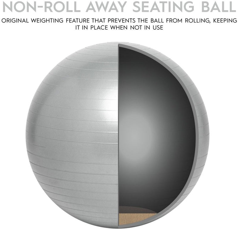 Bouncyband® Balance Ball No-Roll Weighted Seat, Learning SPACE