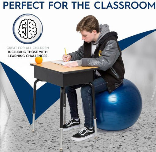 Bouncyband® Balance Ball No-Roll Weighted Seat, Learning SPACE