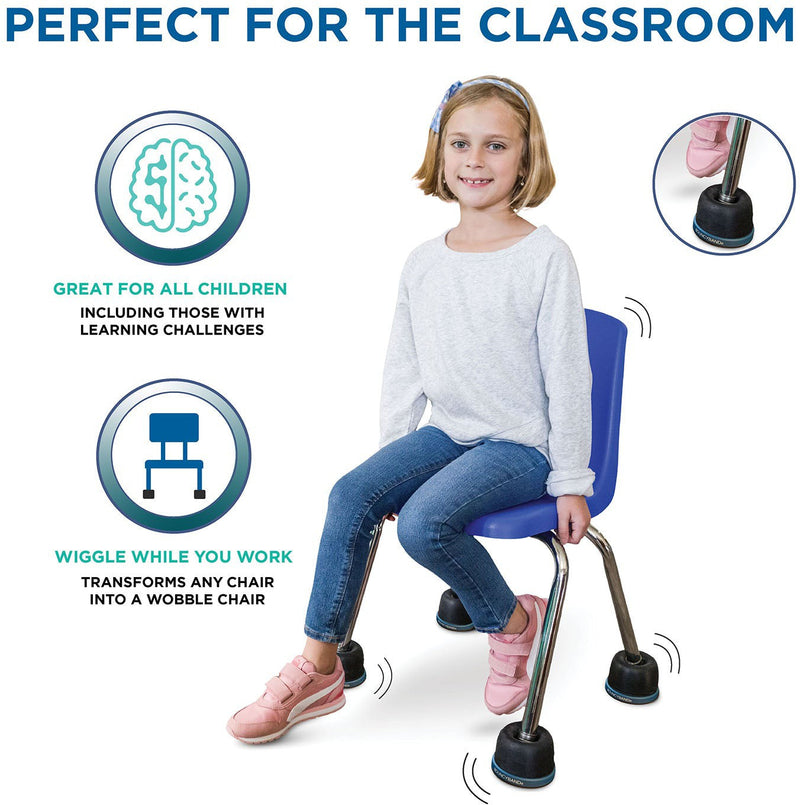 Bouncyband® Wiggle Wobble Chair Feet, Learning SPACE