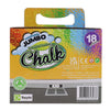 Box 18 Washable Jumbo Chalk - Various Colours