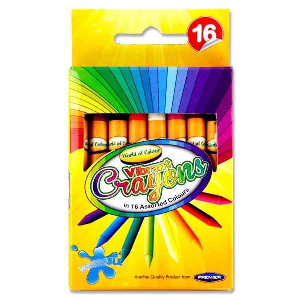 Box of 16 Wax Crayons, Learning SPACE