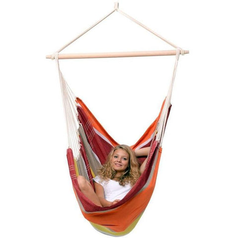 Brasil Acerola Hammock Chair-Hammock Chair-Amazonas,Cotton,Dropship,Grey,Hammock chair,Hanging Chair,Indoor,Single-Learning SPACE
