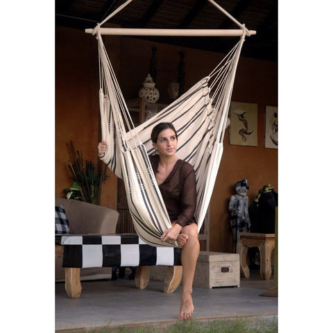 Brasil Cappuccino Hammock Chair-Hammock Chair-Cotton,Cream,Hammock chair,Hanging Chair,Indoor,Single-Learning SPACE