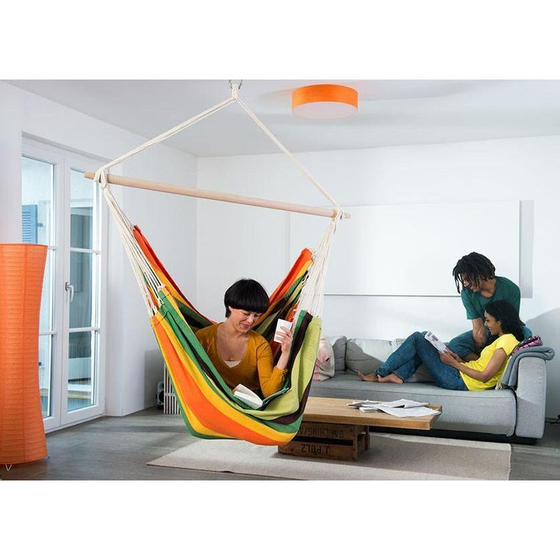 Brasil Gigante Esmeralda Hammock Chair & Palmera RockStone Hanging Chair Stand, Learning SPACE