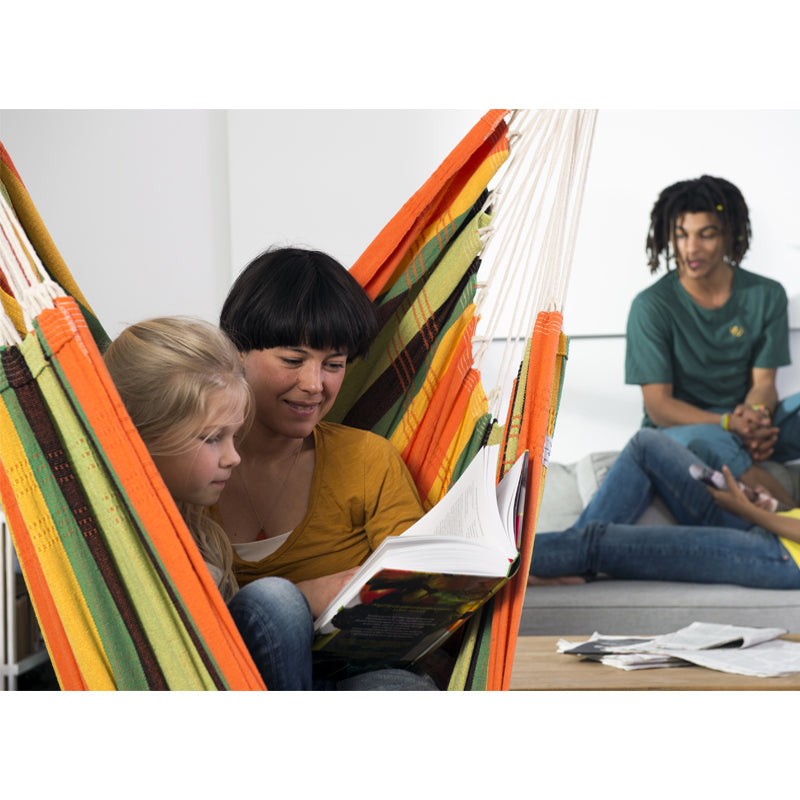Brasil Gigante Esmeralda Hammock Chair & Palmera RockStone Hanging Chair Stand, Learning SPACE