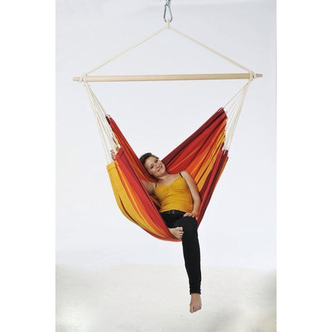 Brasil Gigante Lava Hammock Chair-Hammock Chair-Amazonas,Cotton,Dropship,Hammock chair,Hammocks,Hanging Chair,Indoor,Orange,Red,Single,XL-Learning SPACE