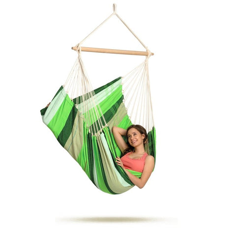 Brasil Oliva Hammock Chair-Hammock Chair-Amazonas,Cotton,Dropship,Green,Hammock chair,Hanging Chair,Indoor,Single-Learning SPACE