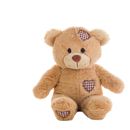 Brown Patches Bear (16″) Plush UNSTUFFED-Learning SPACE