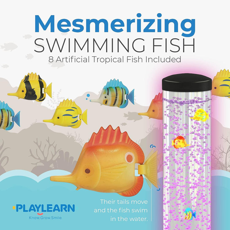 Bubble Tube 105cm, Bracket And Fish Complete Set, Learning SPACE