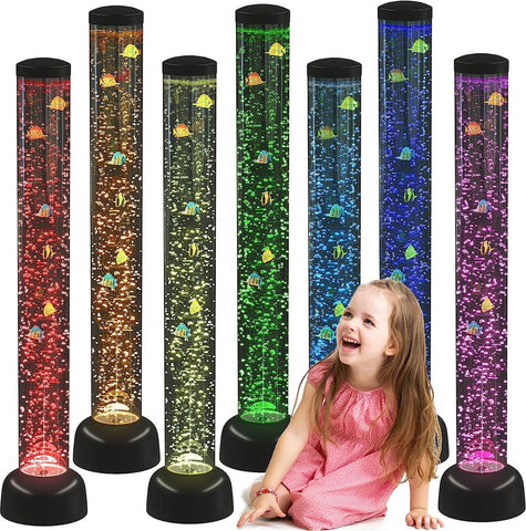 Bubble Tube 105cm, Bracket And Fish Complete Set-AllSensory,Bubble Tubes,Calming and Relaxation,Helps With,Matrix Group,Neuro Diversity,Playlearn,Rainbow Theme Sensory Room,Sensory Processing Disorder,Star & Galaxy Theme Sensory Room,Toys for Anxiety,Visual Sensory Toys-Learning SPACE