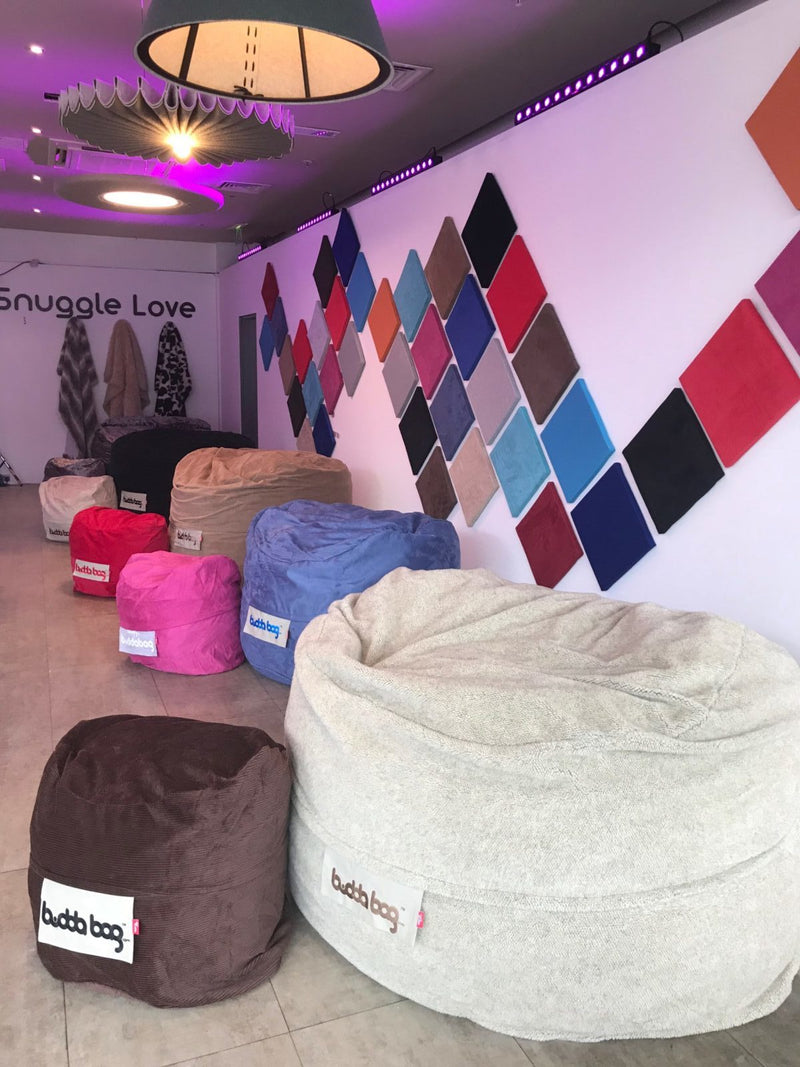 Buddabag Snuggle Memory Foam Bean Bag - Choice of Size, Learning SPACE