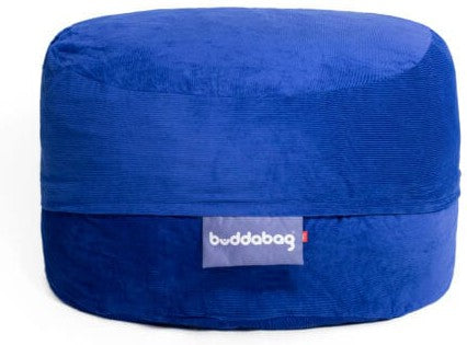 Buddabag Snuggle Memory Foam Bean Bag - Choice of Size, Midi Blue Cord Learning SPACE