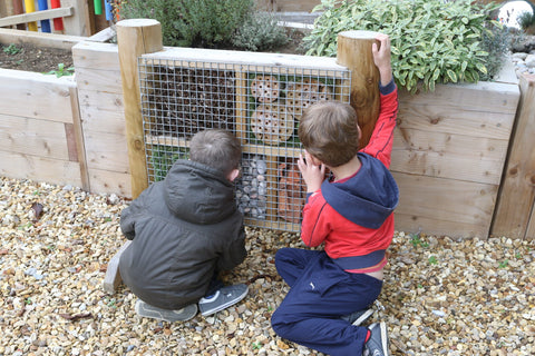 Bug Hotel - Standalone-Bug Hotels,Calmer Classrooms,Early Science,Forest School & Outdoor Garden Equipment,Helps With,Nature Learning Environment,Playground Equipment,Pollination Grant,Sensory Garden,Spring,Stock,World & Nature-Learning SPACE