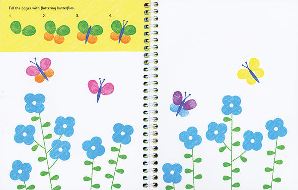 Bugs Fingerprint Art - Activity Book, Learning SPACE