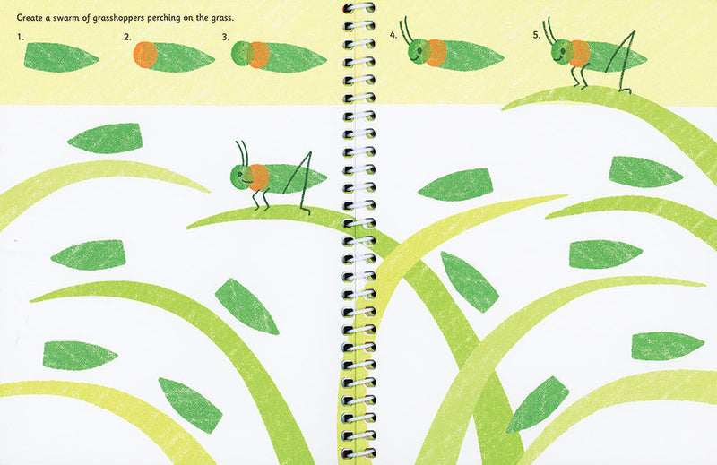 Bugs Fingerprint Art - Activity Book, Learning SPACE