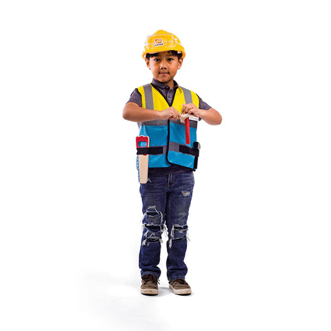 Builder Dress Up Role Play Costume-Bigjigs Toys, Dress Up Costumes & Masks, Role Play-Learning SPACE