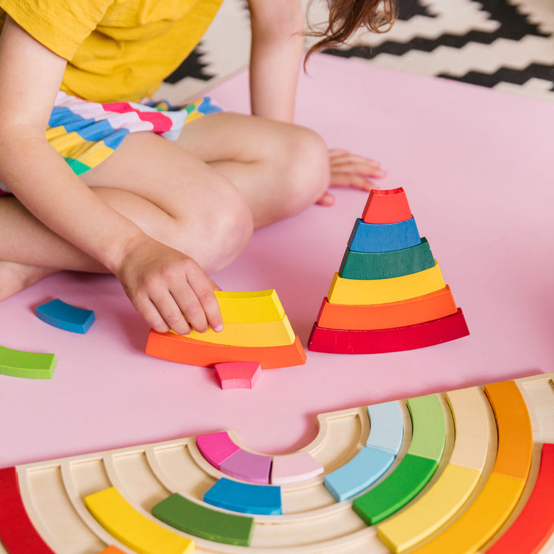 Building Rainbows Puzzle Board, Puzzles Learning SPACE
