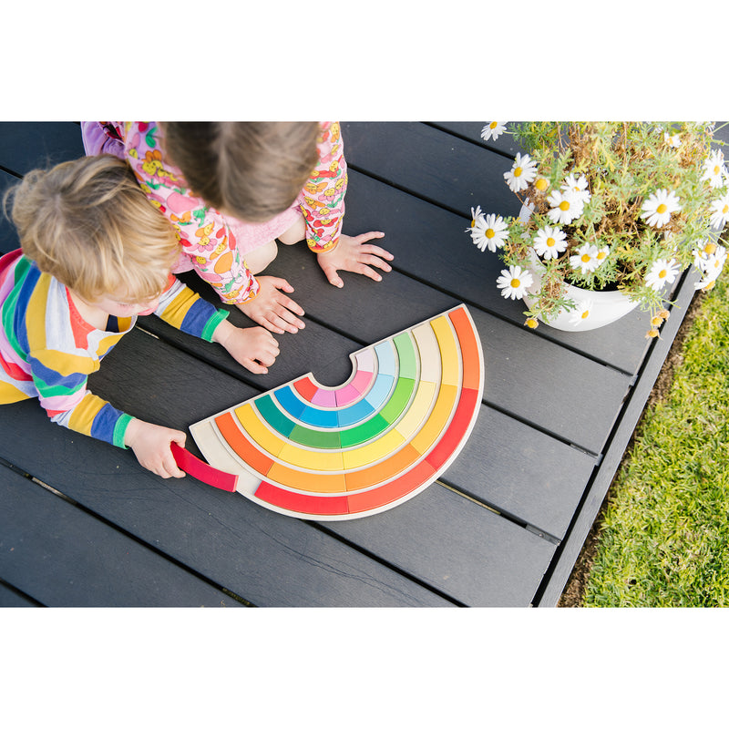 Building Rainbows Puzzle Board, Puzzles Learning SPACE