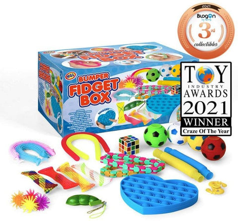 Bumper Box of 24 Fidget Toys-ADD/ADHD,Calming & Anxiety,Fidget,Fidget Sets,Neuro Diversity,Primary Travel Games & Toys,SCOTEXCEL,Sensory Boxes,Stock,Tobar Toys,Toys for Anxiety-Learning SPACE
