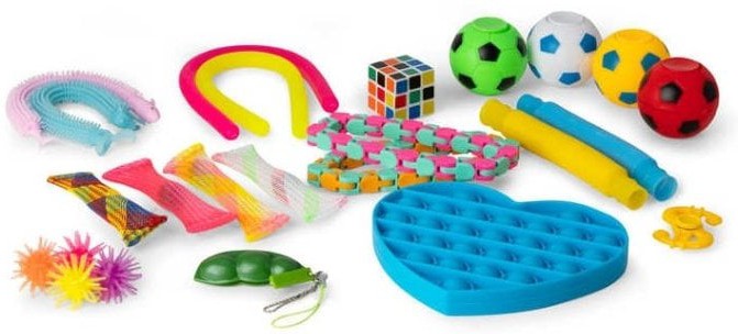 Bumper Box of 24 Fidget Toys, Learning SPACE