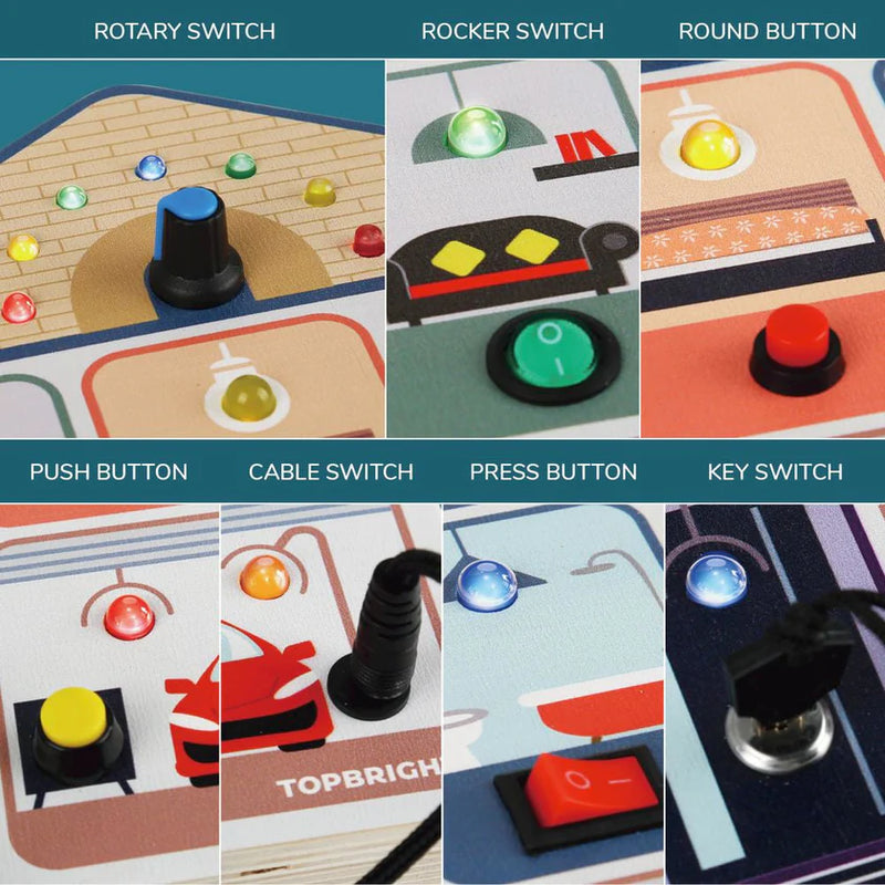 Busy Board House Activity Board, Activity Toys Learning SPACE