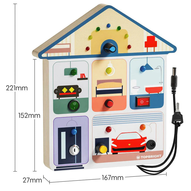 Busy Board House Activity Board, Activity Toys Learning SPACE