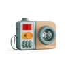 Busy Camera activity toy with a prism lens, colourful sliders, rollers and a wrist strap