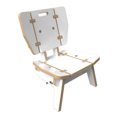 IKC Buxus Wooden Lounge Chair-Children's Wooden Seating, IKC Furniture, IKC Play, Seating, Toddler Seating-White-Learning SPACE