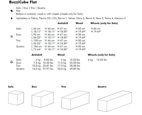 BuzziCube Flat- Sound Absorbent Cube Seat-bespoke, Buzzi Space, Seating-Learning SPACE