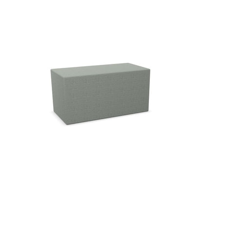 BuzziCube Flat- Sound Absorbent Cube Seat-bespoke, Buzzi Space, Seating-Duo-Hazy Grey - TRCS+ 9107-AntiSkid-Learning SPACE