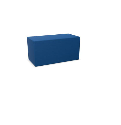 BuzziCube Flat- Sound Absorbent Cube Seat-bespoke, Buzzi Space, Seating-Duo-Blue - TRCS 6075-AntiSkid-Learning SPACE