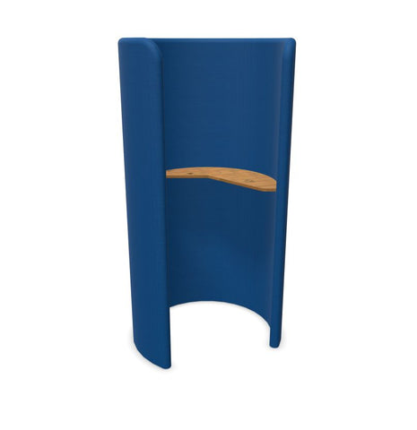 BuzziHug - Sound Reducing Privacy Booth-bespoke, booth, Buzzi Space, Dividers, Library Furniture, Noise Reduction, Wellbeing Furniture-Blue - TRCS 6075-Antwerp Oak (+£238)-Without LED Light-Learning SPACE