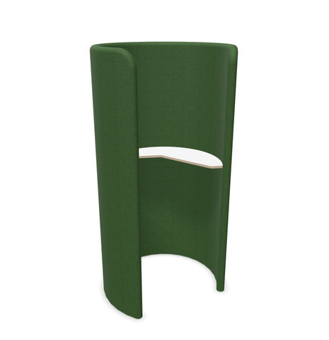 BuzziHug - Sound Reducing Privacy Booth-bespoke, booth, Buzzi Space, Dividers, Library Furniture, Noise Reduction, Wellbeing Furniture-Hazy Green - TRCS+ 9704-White Laminate-Without LED Light-Learning SPACE