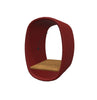 BuzziRing - Wall Mounted Acoustic Privacy Booth-bespoke, booth, Buzzi Space, Dividers, Library Furniture, Noise Reduction, Wellbeing Furniture-Hazy Red - TRCS+ 9405-Antwerp Oak (+£179)-Learning SPACE