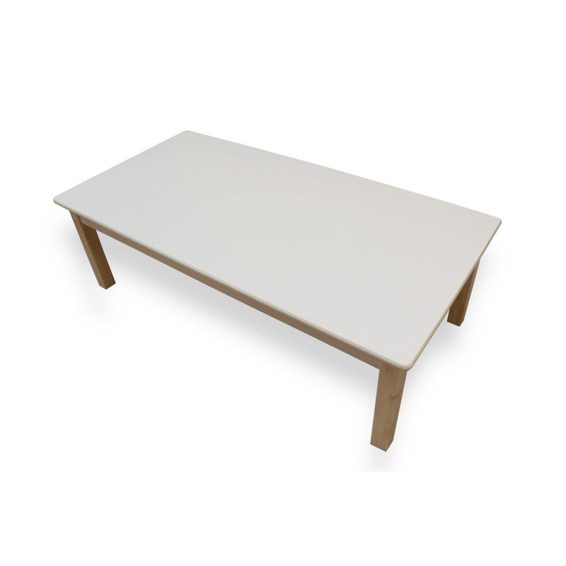 Large Rectangular Birch Table 130cm x 65cm, 1 - 2 Years (Seats 6 Children) Learning SPACE