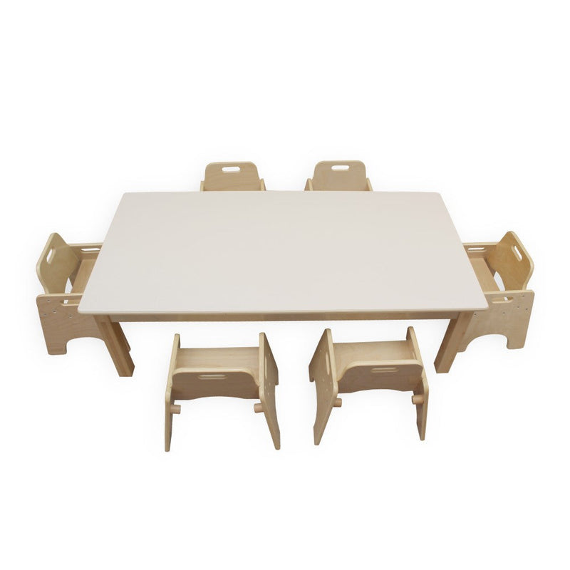 Large Rectangular Birch Table 130cm x 65cm, Learning SPACE