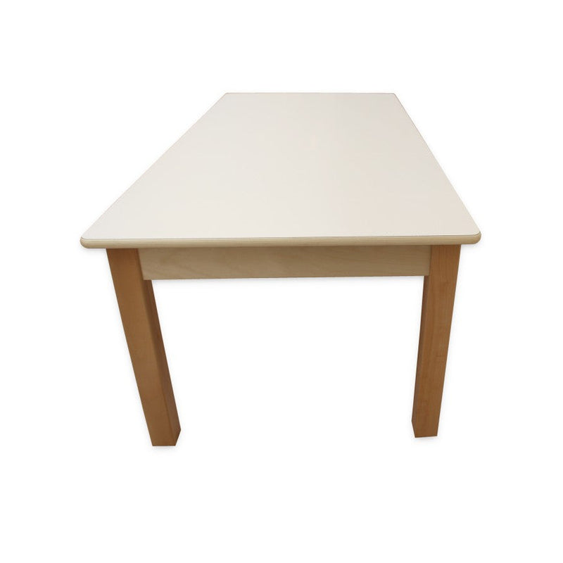 Large Rectangular Birch Table 130cm x 65cm, 2 - 3 Years (Seats 6 Children) Learning SPACE