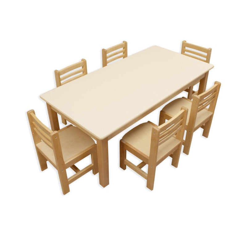 Large Rectangular Birch Table 130cm x 65cm, Learning SPACE