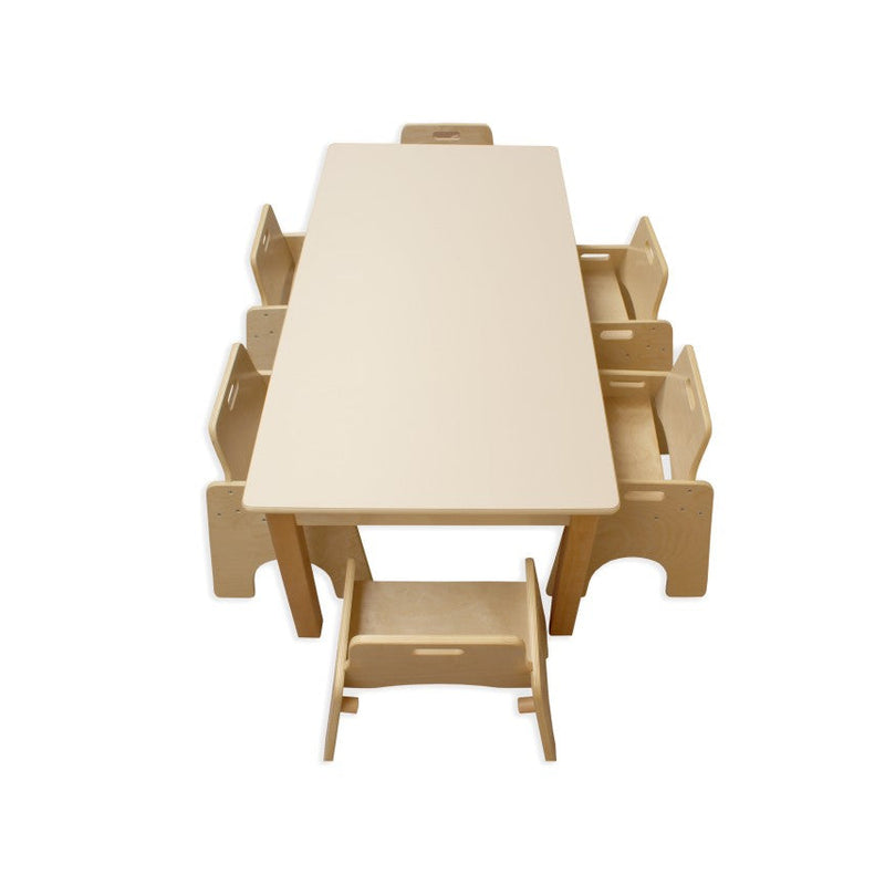 Large Rectangular Birch Table 130cm x 65cm, Learning SPACE
